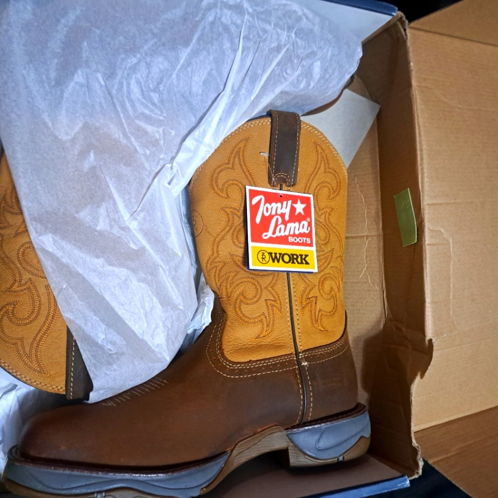 Tony Lama boots size 9.5, brown